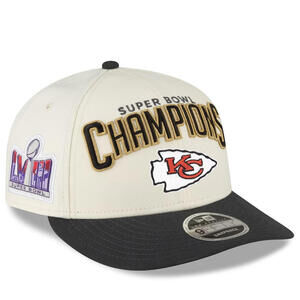 Kansas City Chiefs New Era Cream/Black Super Bowl LVIII Champions Locker Rm Hat